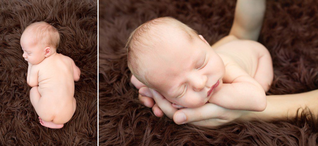 Newborn fotoshoot pasgeboren jongen Uden