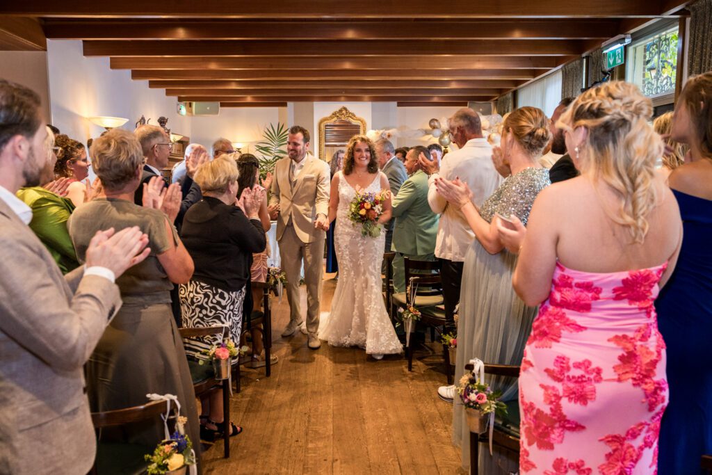 Trouwceremonie in Zaal Berentsen in 't Loo.