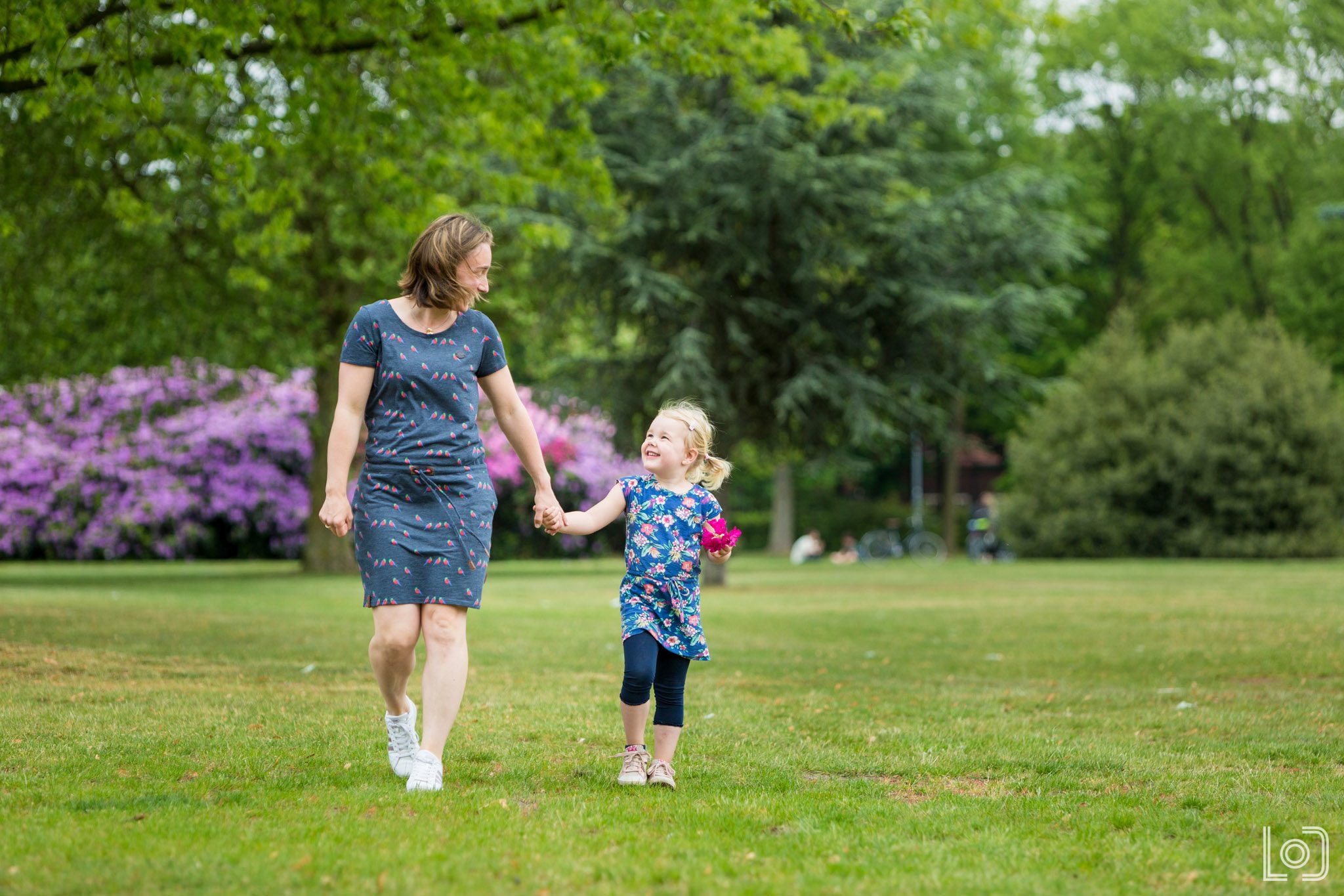 Fotoshoot van gezin met twee kinderen in Nijmegen