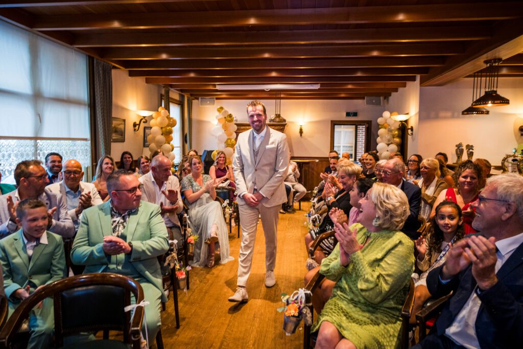 Trouwceremonie in Zaal Berentsen in 't Loo.