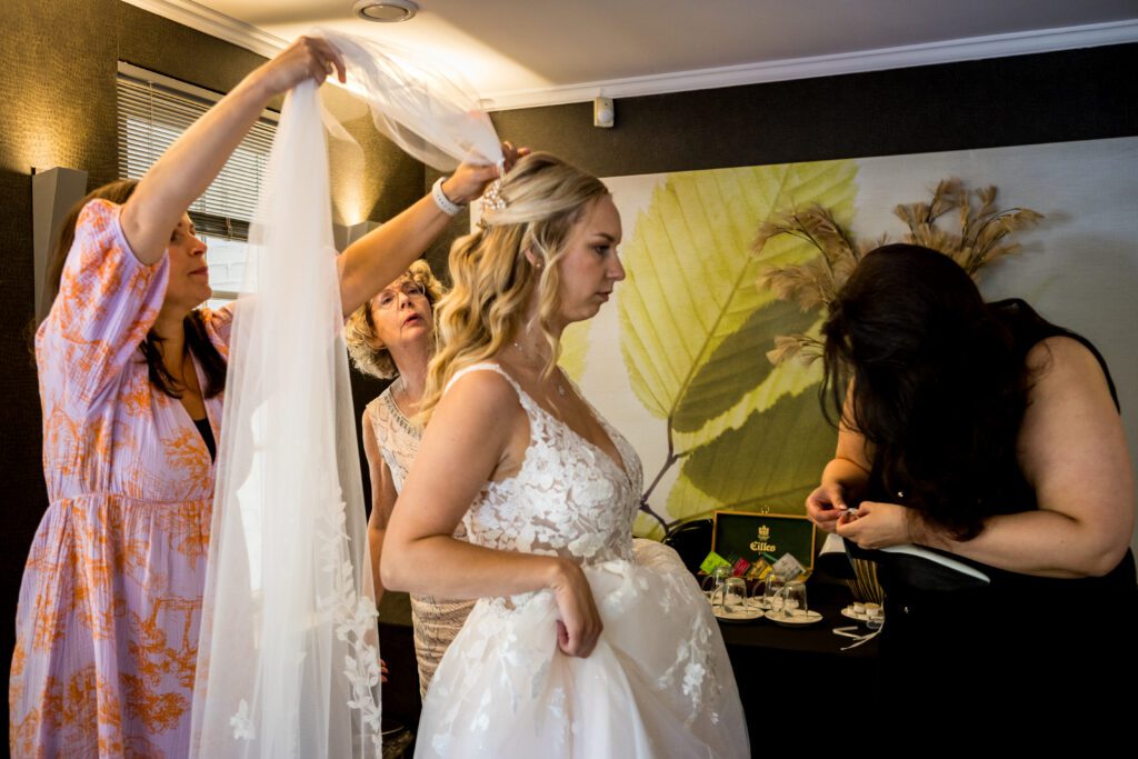 Voorbereidingen bruiloft Residence Rhenen